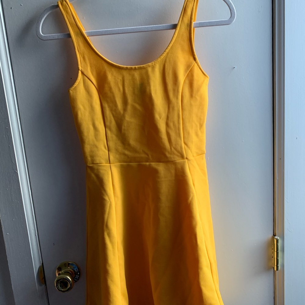Golden Yellow Tank Top Dress H&M
